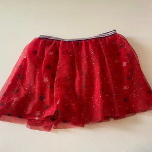 Red White & Blue Star Tulle Skirt